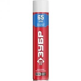 Монтажная пена ЗУБР STD 65 750мл с увеличенным выходом, адаптерная, всесезонная, SVS 41144 