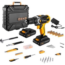 Аккумуляторная дрель-шуруповерт DEKO + набор 195 инструментов DKCD20FU-Li 063-4135 