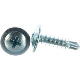 Саморез Стройметиз 4,2х16 металл-металл с прессшайбой, сверло, цинк уп. 200 шт. 2060063 