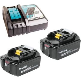 Аккумулятор 191L74-5 (2 шт; 18В; 5.0 Ач; Li-Ion) с зарядным устройством Makita 199379 