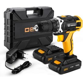 Аккумуляторная дрель-шуруповерт DEKO + набор 63 инструмента в кейсе DKCD20FU-Li 2.0Ahx2 63 tools + 063-4093 