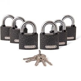Навесные замки Apecs PD-01-50-Blister 6Locks+5Keys 28742 