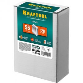 Закаленные скобы для степлера Kraftool тип 55 20 мм 5000 шт. 31789-20 