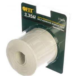 Лента бордюрная FIT IT самоклеющаяся, водостойкая, 40 мм х 40 мм х 3,35 м 11659 