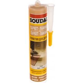 Паркетный акриловый герметик под дуб SOUDAL 111256 
