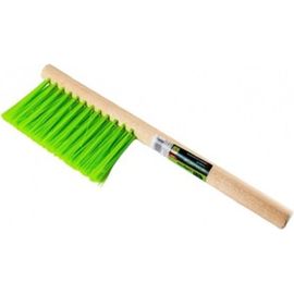Двухрядная щетка-сметка СИБРТЕХ 280 мм деревянная ручка 84629 