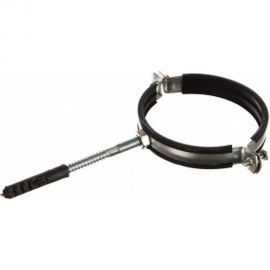 Сантехнический хомут СИБРТЕХ д/труб 110-116 4", резин, упл шпилька+дюбель 48173 