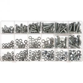 Набор винтов, гаек, шайб СИБРТЕХ 420 предметов 47617 