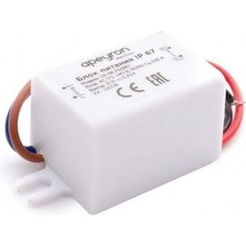 Блок питания Apeyron 12В, 5 Вт, IP67, 0,42А, пластик, 55х26,5х23 03-08 