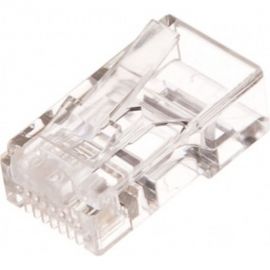 Коннектор NIKOMAX RJ45/8P4C под витую пару, плоский ввод, 100шт NMC-RJ84FZ06UD1-100 