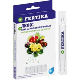 Удобрение Люкс для комнатных растений (5 ампул по 10 мл) Fertika 072 