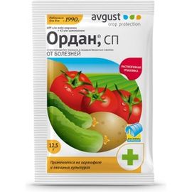 Лекарство от болезней для томатов огурцов и картофеля Ордан 12.5 г Avgust A00328 