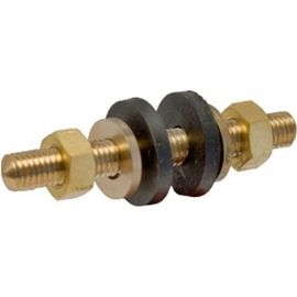 Латунная шпилька MasterProf МР 8 мм с гайками для унитаза 2 шт ИС.130191 