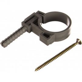 Кронштейн одинарный пластиковый с дюбелем MasterProf 40-42 2 шт ИС.130167 