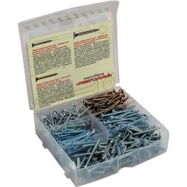 Крепеж в наборе УНИВЕРСАЛЬНЫЙ №3 Госкрепеж 5 позиций: шурупы, размер бокса 14х13 см СЭ.010039 