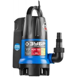 Погружной дренажный насос для грязной воды Зубр Профессионал Т7 АкваСенсор НПГ-Т7-400 