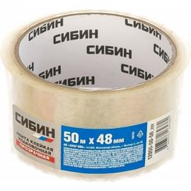 Клейкая лента СИБИН прозрачная, 48мм х 50м 12055-50-50_z02 