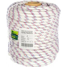 Плетеный 24-прядный полипропиленовый фал с сердечником 12мм, бухта 100м, 1000кгс СИБРТЕХ Россия 93968 