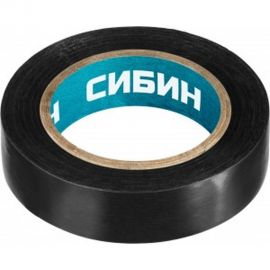 ПВХ изолента СИБИН 10м х 15мм, черная 1235-2 