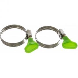 Металлические хомуты СИБРТЕХ, элемент крепления с формой ключа, 25-40мм, 2 шт 47653 