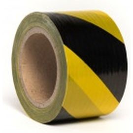 Лента для ограждений SDM 75 мм х 200 м желто-черная 4547 