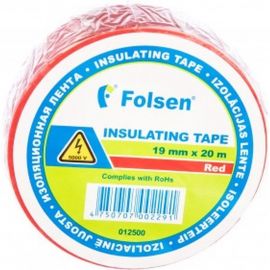 Изоляционная лента Folsen 19ммx20м красная 012500 