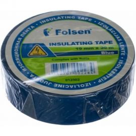 Изоляционная лента Folsen 19ммx20м синяя 012502 