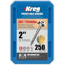 Шурупы Kreg с крупным шагом 2" 51 мм 250 шт. SML-C2-250-INT 