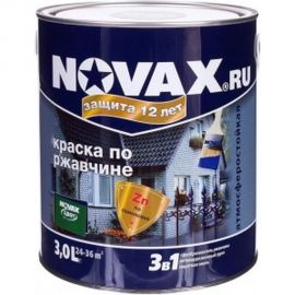 Грунт-эмаль Goodhim 3в1 novax синий RAL 5005, матовая, 2.8 кг/3 л 39832 