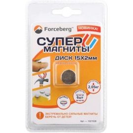 Неодимовый магнит - диск 15х2мм Forceberg 9-1212320-006 