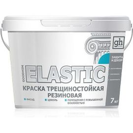 Трещиностойкая резиновая краска Goodhim ELASTIC, 7 кг 60699 