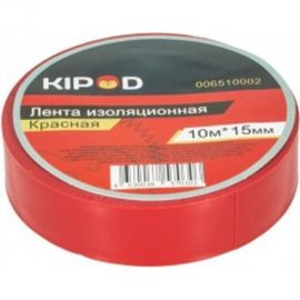 Изоляционная лента KIPOD 15мм х 10м, красная 006510002 