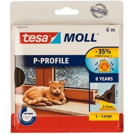 Резиновый уплотнитель TESA Премиум Р-профиль коричневый 05390-00103-00 