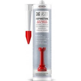 Акриловый герметик SENBION AS-11 для заделки швов, трещин, 310 мл S-Герм-15759/310 