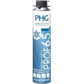 Профессиональная монтажная пена PHG Absolute PROF 65 Winter 870 ml 242415 