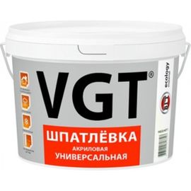 Акриловая универсальная шпаклевка 1 кг для наружних и внутренних работ VGT 52963 
