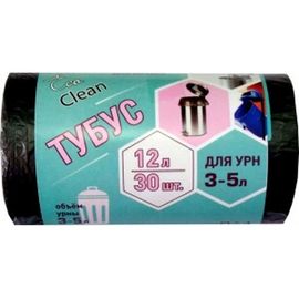 Мешки для мусора EcoClean ТУБУС (30 шт; 12 л; 32х50 см; 6 мкм) Концепция Быта 3255 