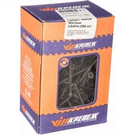 Саморез по дереву VIPКрепеж черный 3,5х51 к 295 шт 40116 VIPL 