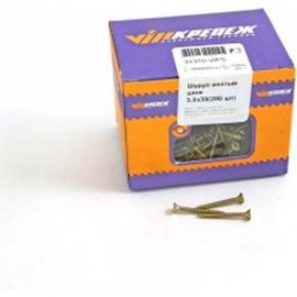 Шуруп VIPкрепеж жёлтый цинк 280 шт 31310 VIPS 