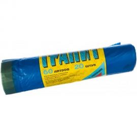 Мешки для мусора с затягивающейся тесьмой в рулоне Гранит (20 шт; 60 л) Концепция Быта 1022 