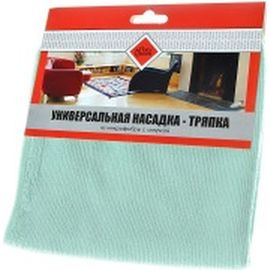 Универсальная насадка-тряпка из микрофибры с липучкой HomeQueen для швабр 58041 