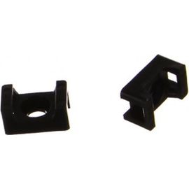 Монтажная площадка под винт FORTISFLEX ПМО 15х10 мм, черная, 100шт 62452 