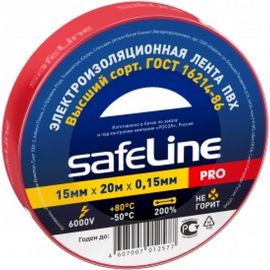 Изолента SafeLine 15/20 красный 9362 