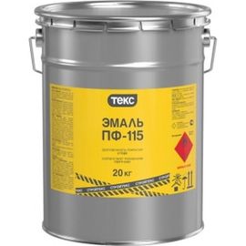Эмаль Текс стройтекс ПФ-115 красная 20 кг 53337 