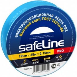 Изолента Safeline 19/25 синий 9374 