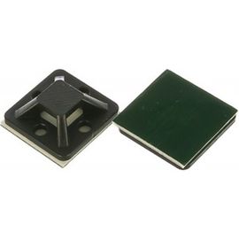 Монтажные самоклеющиеся площадки FORTISFLEX ПМС 20х20 черный 100шт 63094 