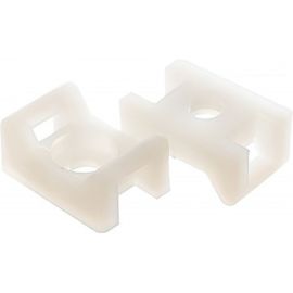 Монтажная площадка под винт FORTISFLEX ПМО 15х10 мм, белая, 100шт 62451 