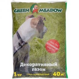 Семена газона GREEN MEADOW для восстановления и ремонта поврежденных участков на газоне 1 кг 4607160330662 