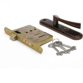 Врезной замок ЗЕНИТ ЗВ9-4-2 медь 15821 