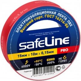 Изолента Safeline 15/10 красный 9357 